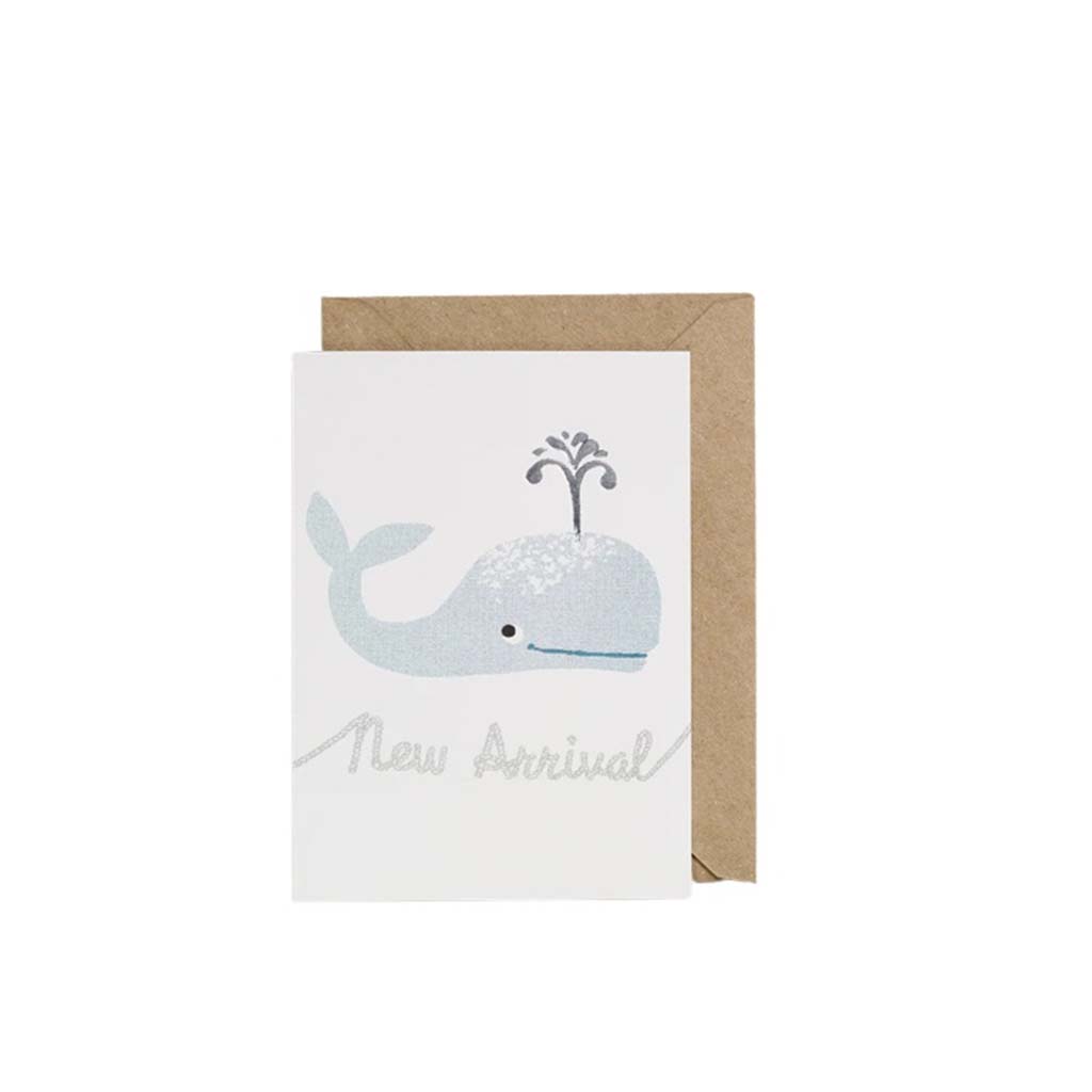 Teal Whale, New Arrival Greeting Card