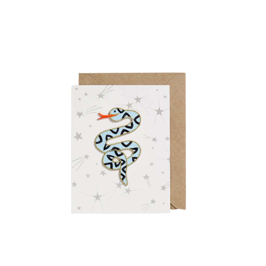 Snake, Open Greeting Card