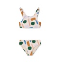 Bow Printed Bikini Set: Paint Stroke / Sandy