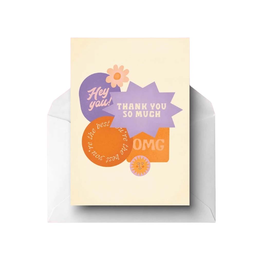 OMG Thank You!, Greeting Card