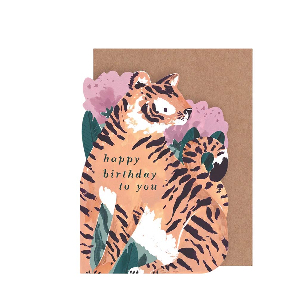Tiger Birthday, Greeting Card
