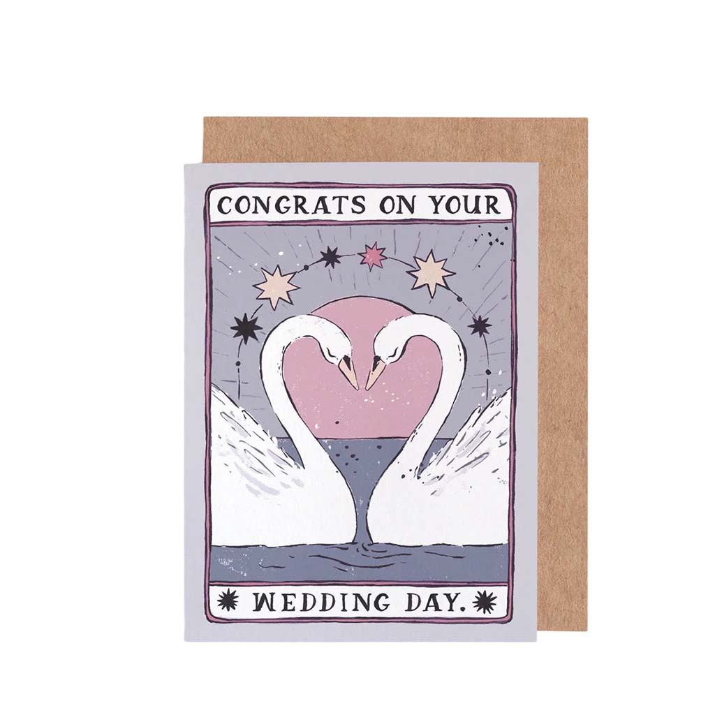 Swans Wedding, Greeting Card
