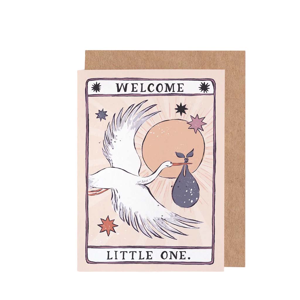 Stork New Baby, Greeting Card