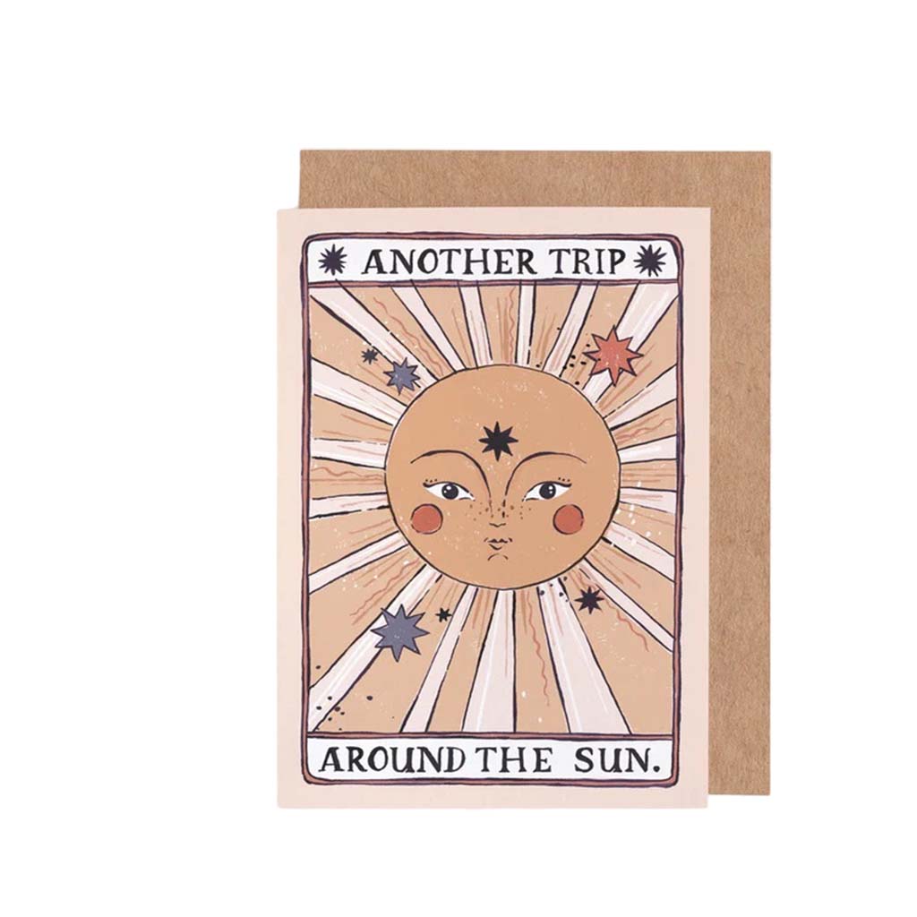 Tarot Sun Birthday, Greeting Card