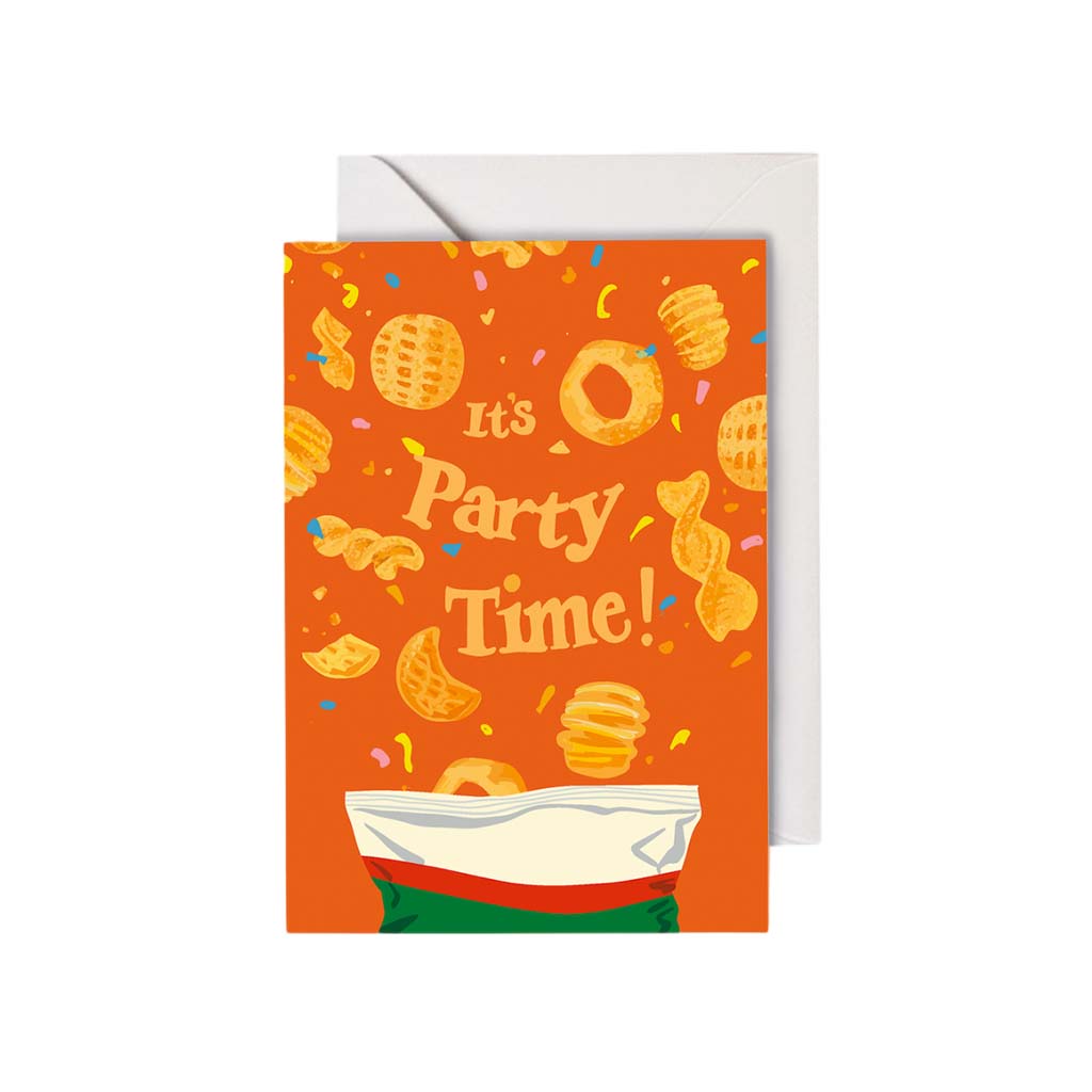 Party Time Snack, Greeting Card
