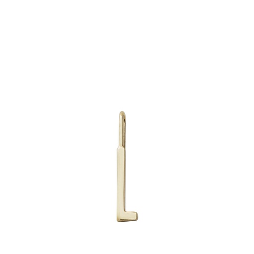 Gold Letter Charm- 10mm