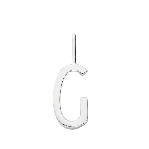 Silver Letter Charm - 10mm