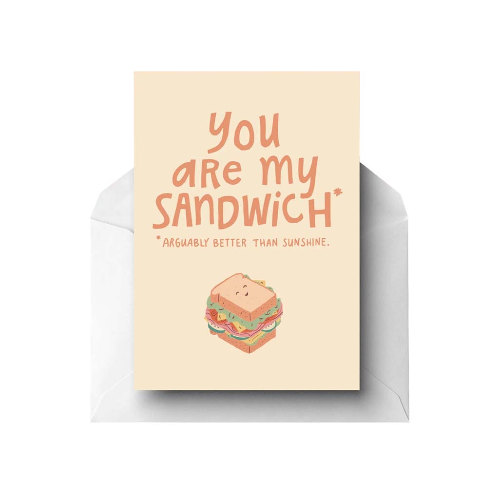 You Are My Sandwich, Greeting Card
