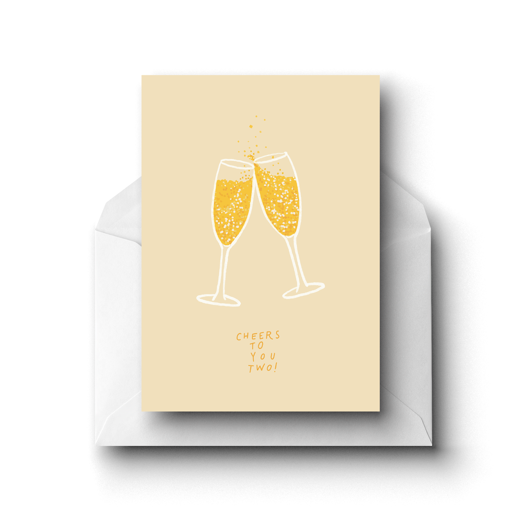 Cheers To You Two, Greeting Card
