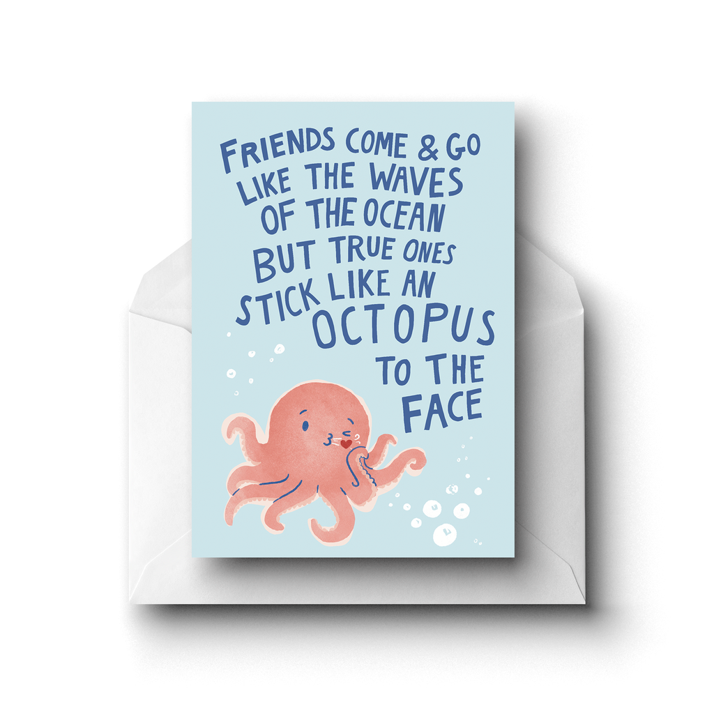 Octo Friend, Greeting Card