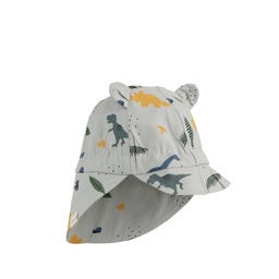 [KDLW08201] Gorm Sun Hat, Dino dove blue mix