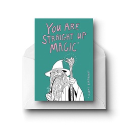 [STIP04200] Greeting Card,  Straight up Magic Gandalf