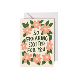 [STPS04300] Freaking Excited, Greeting Card