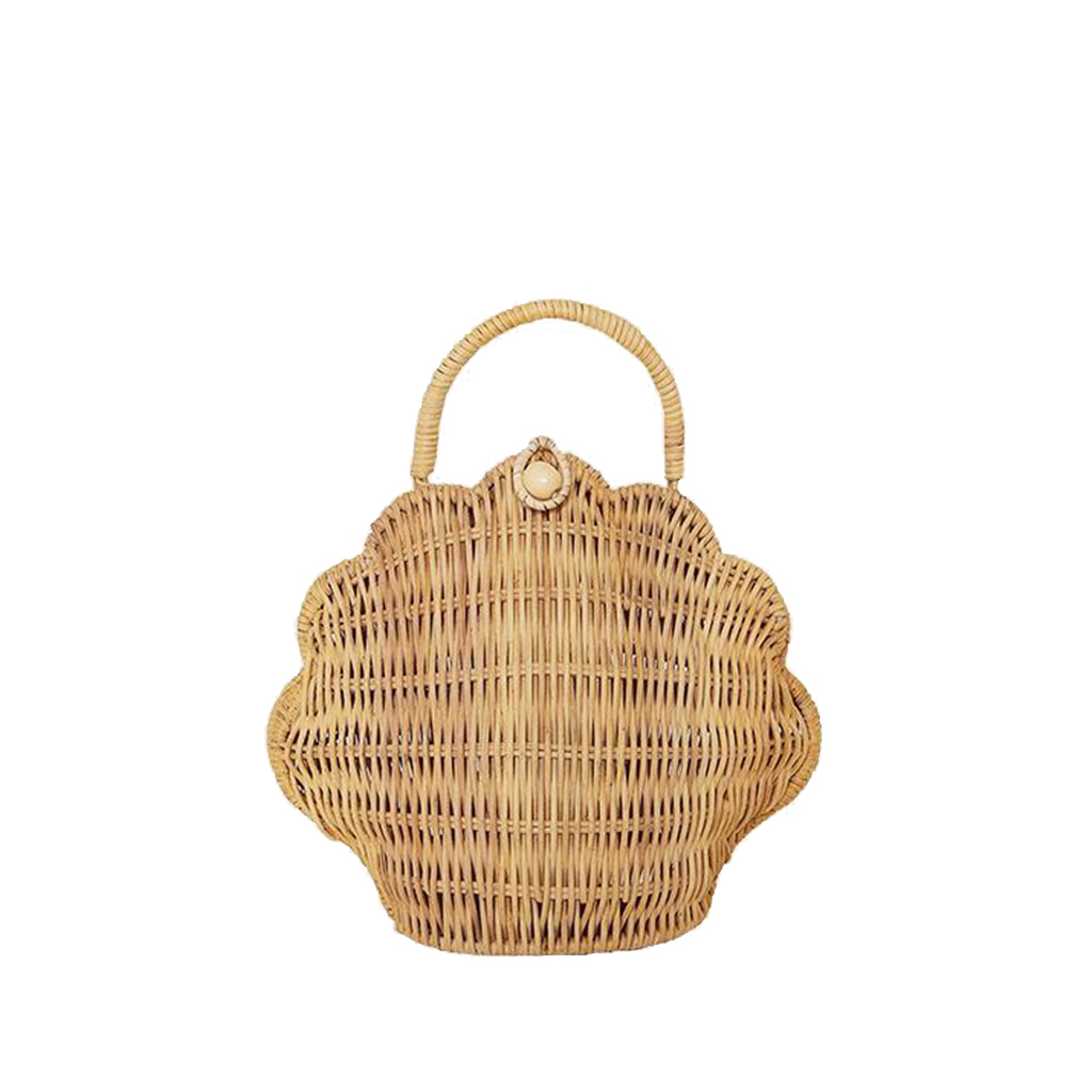 Rattan Shell Bag