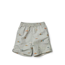 [KDLW23003] Per Board Shorts, Vehicles/Dove Blue Mix