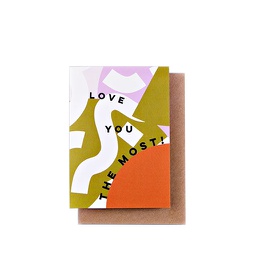 [STCO01600] Love You The Most, Greeting Card