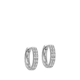 [FSAC16600] Celestial Astra Hoop Earrings, Silver