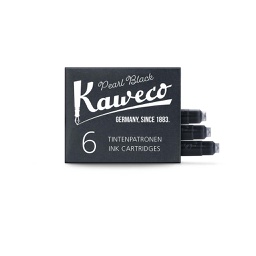 [STKW07201] Kaweco, Ink Cartridges 6-Pack Pearl Black