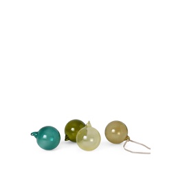 [SDFM02200] Glass Baubles - M - Set of 4