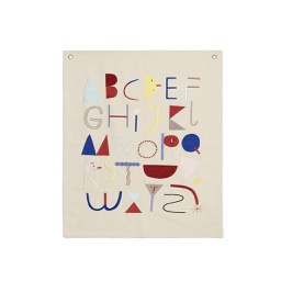 [KDFM05000] Alphabet Fabric Poster