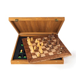 [STUS01701] Walnut Burl Chess Set 40x40cm