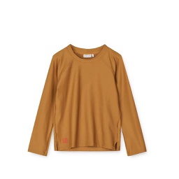 [KDLW36600] Noah Longsleeve Swim Tee: Golden Caramel