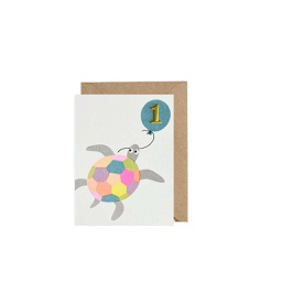 [STPB05000] Turtle Age 1, Greeting Card