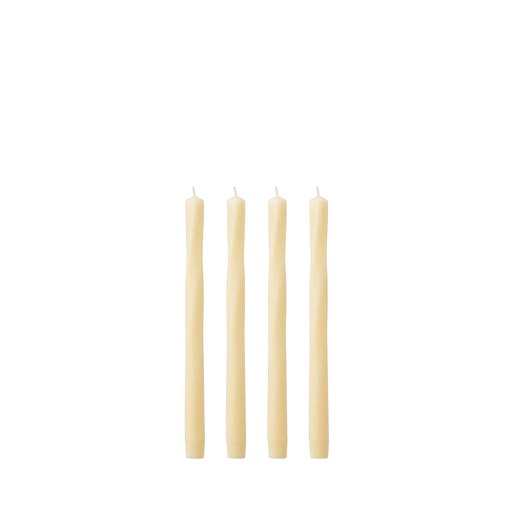 Twist Tapered Candle, Set of 4