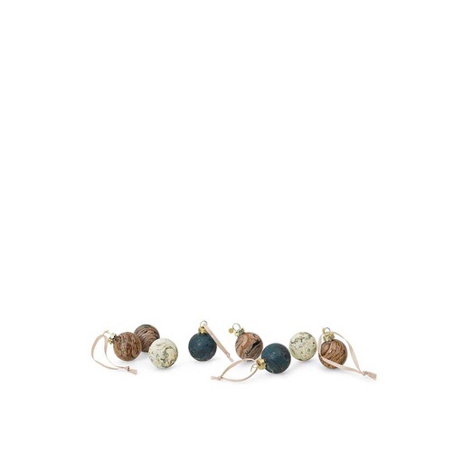 Marble Baubles - S - Set of 8