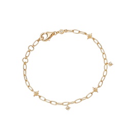 [FSAC20800] Gold Celestial Tiny Star Charm Bracelet