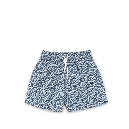 [FSAP01000] Ocean Swim Shorts, Blue/White