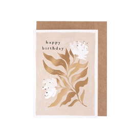 [STSP00500] Serene Floral Birthday, Greeting Card