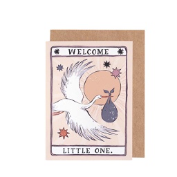 [STSP03000] Stork New Baby, Greeting Card