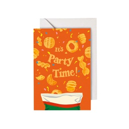 [STPS12100] Party Time Snack, Greeting Card