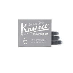 [STKW11401] Kaweco, Ink Cartridges 6-Pack Smoky Grey